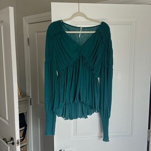 Free people flowery shirt